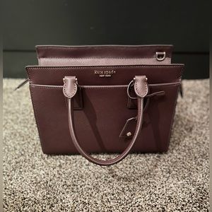 Kate Spade Chocolate Cherry Medium Cameron Satchel